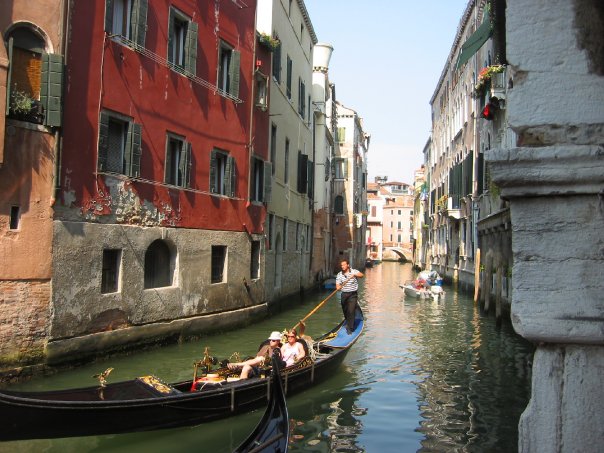 Travel to Europe - the canals of Venice. Italy